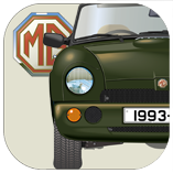 MG RV8 1993-95 (export version) Coaster 7